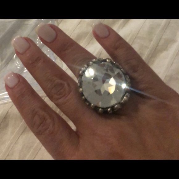 Custom ring with steel silver. Size 8 but it’s loose on me - Picture 1 of 11